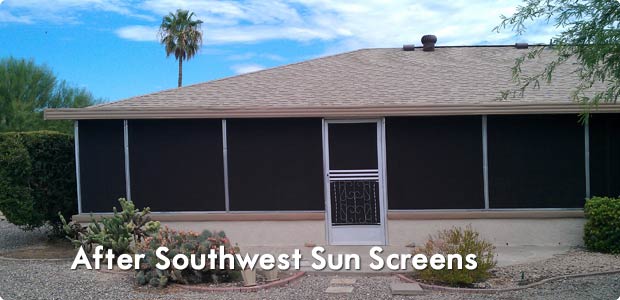 After Solar Screens in Phoenix, AZ